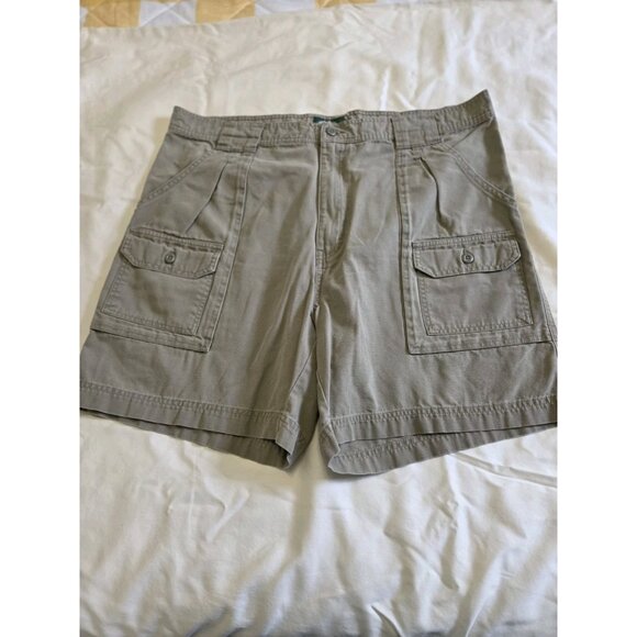 Cabelas Cargo Shorts Mens 38 Reg Tan Khaki Canvas Hiker - Picture 1 of 7